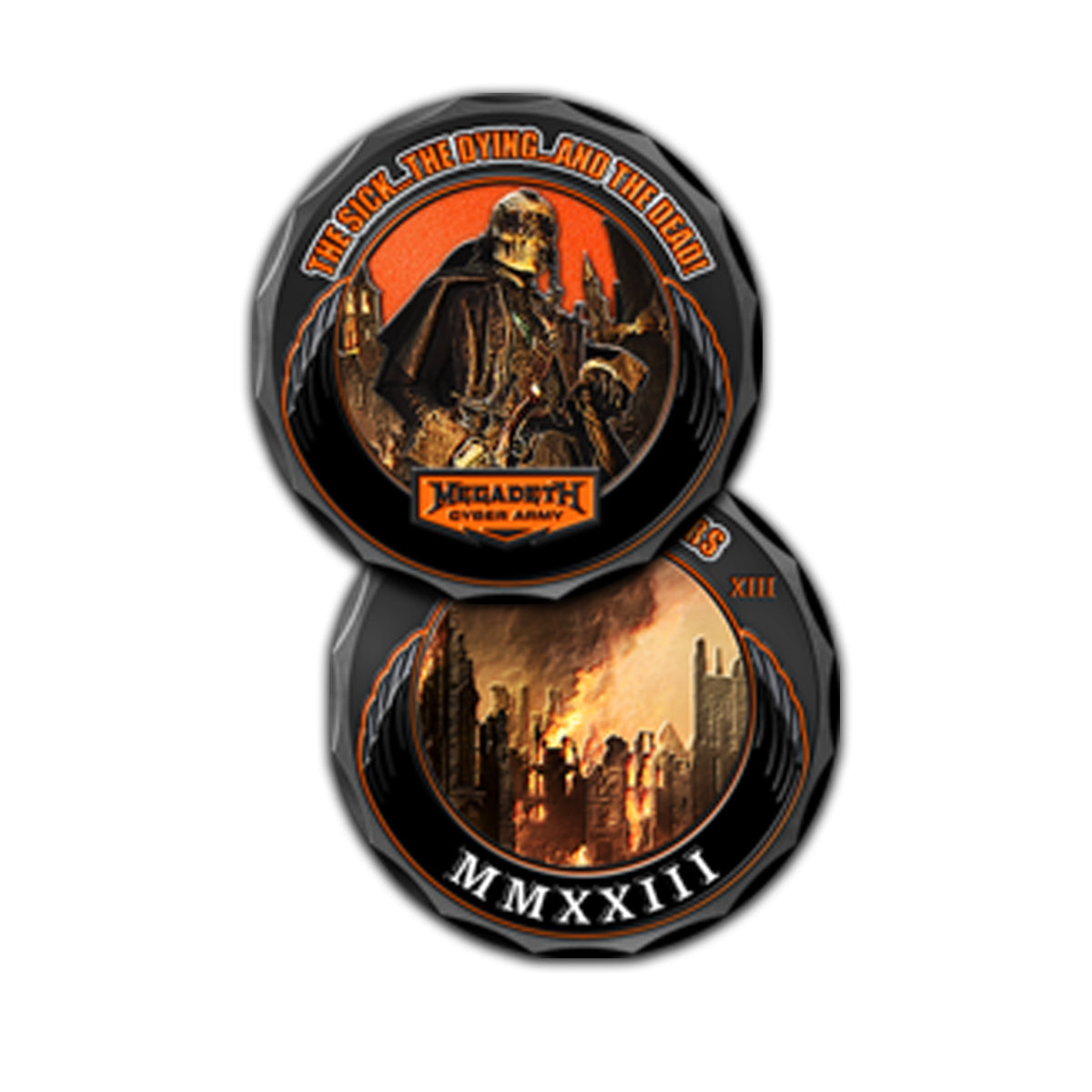 Cyber Army 2023 Challenge Coin Megadeth Cyber Army