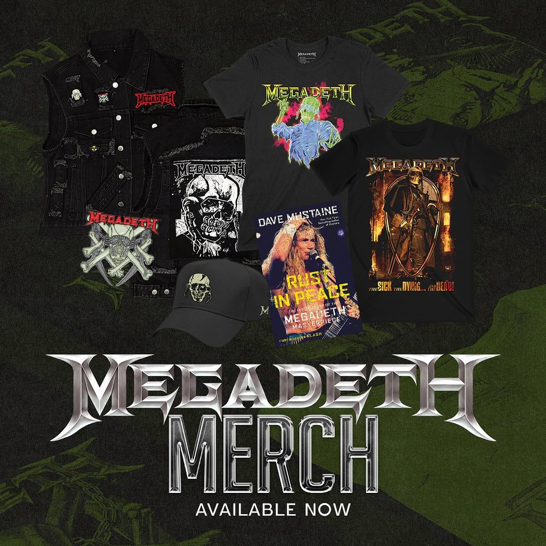 Megadeth Merch Available Now Megadeth Cyber Army 7242