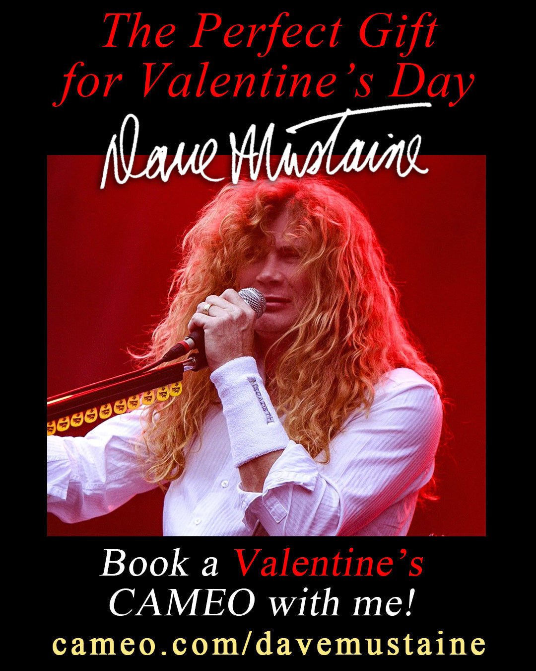 Book a Valentine's Cameo with Dave Mustaine!