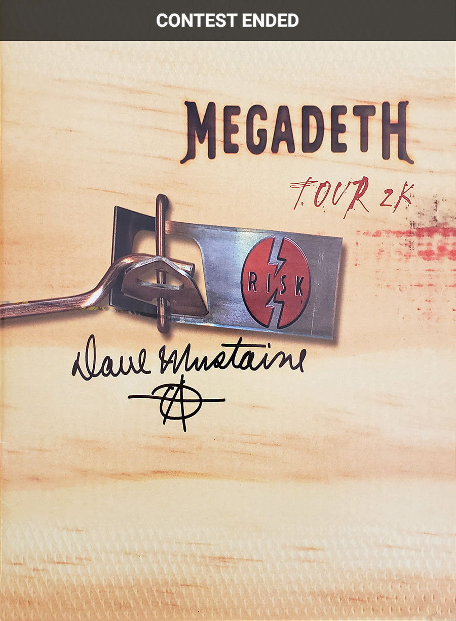 Enter to Win an Autographed 'RISK' Tour Book – Megadeth Cyber Army