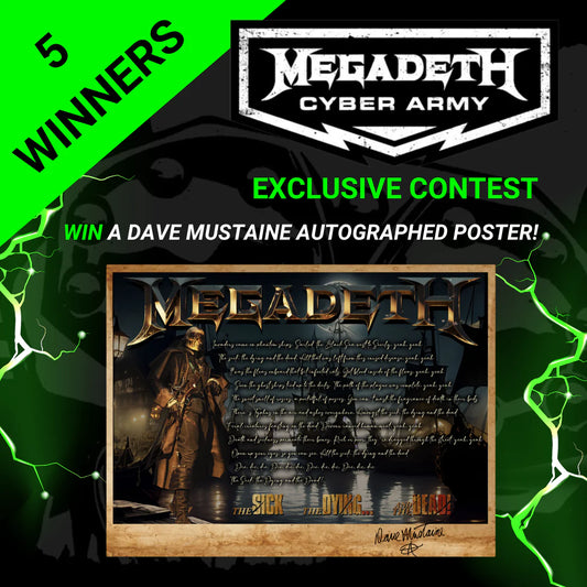 Win A Poster Signed By Dave Mustaine