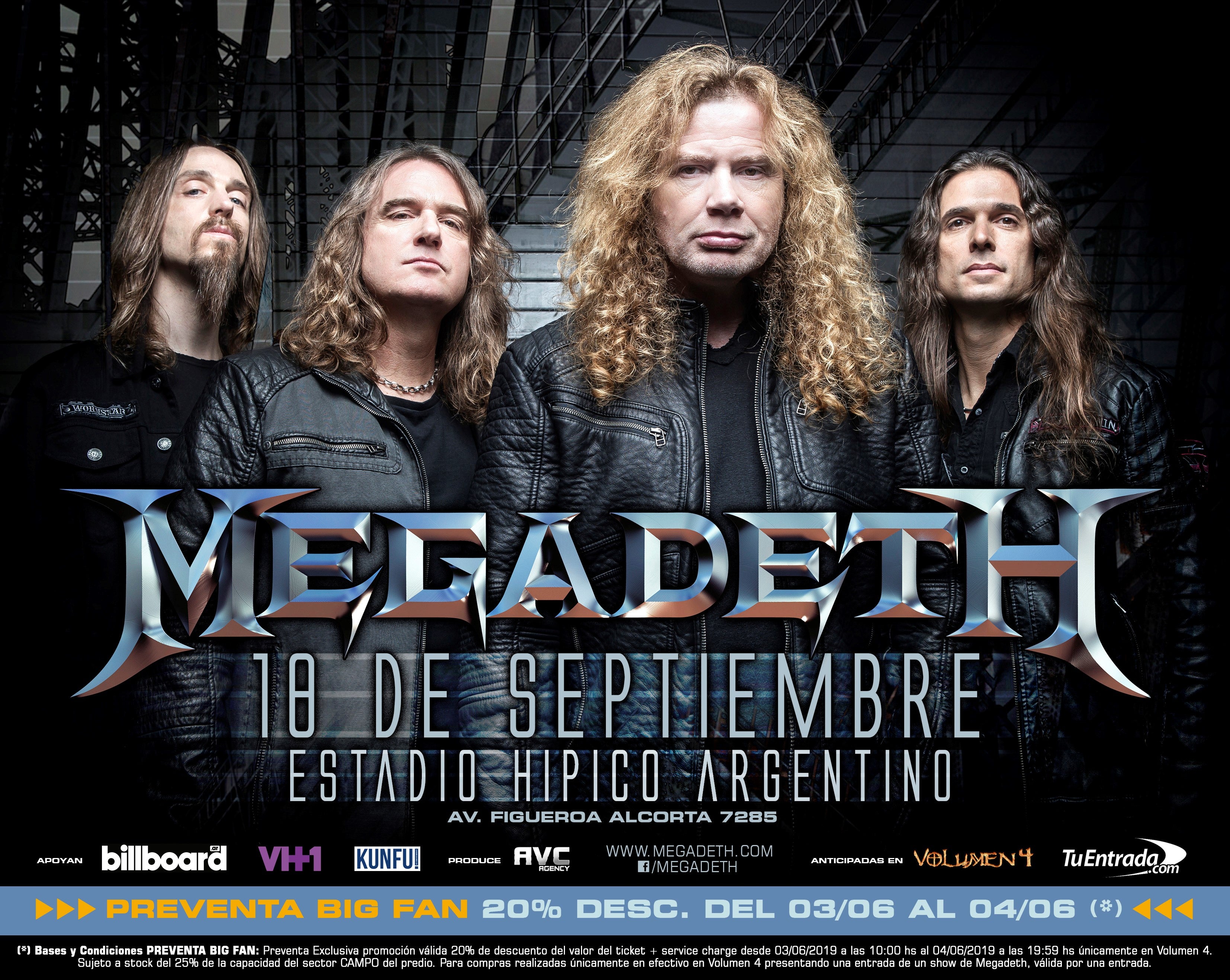 megadeth tour argentina